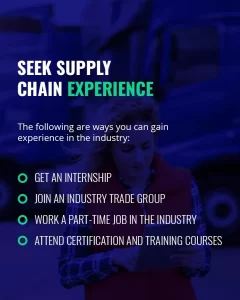 Seek Supply Chain Experience